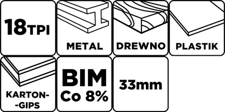 Multifunkčný pílový kotúč, ponorný, BIM Co 8%, 33 mm od GRAPHITE nájdeš na naravis.sk