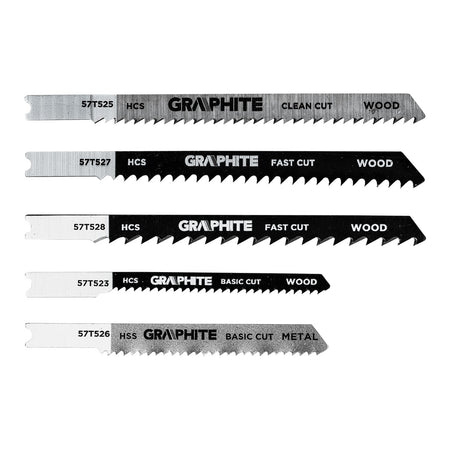 Sada pílových listov, 6 TPI, 8 TPI, 10 TPI, 12 TPI, HCS, rukoväť v tvare U, 5 ks. od GRAPHITE nájdeš na naravis.sk