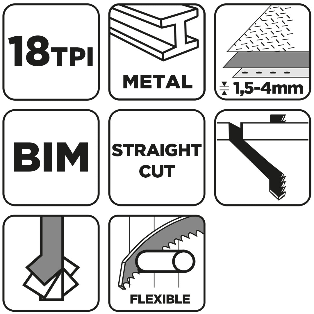 Šabľový pílový kotúč, BIM 152 x 19 x 0,9 mm, 18 TPI od GRAPHITE nájdeš na naravis.sk