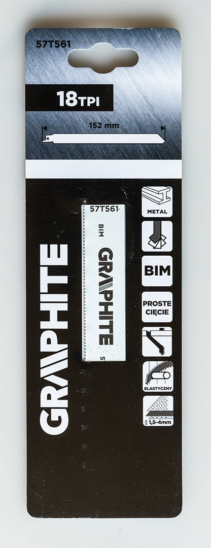 Šabľový pílový kotúč, BIM 152 x 19 x 0,9 mm, 18 TPI od GRAPHITE nájdeš na naravis.sk