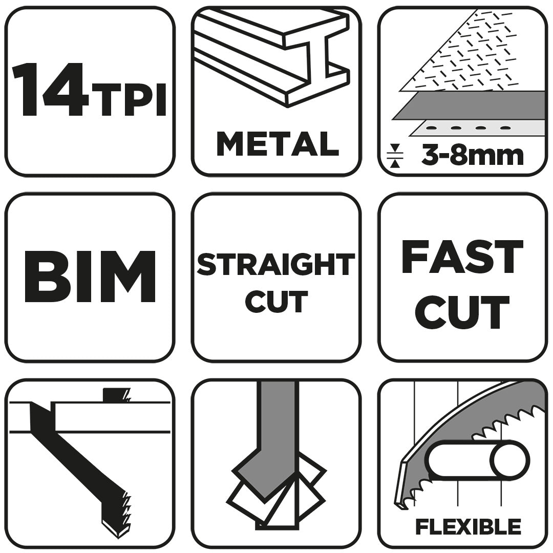 Šabľový pílový kotúč, BIM 152 x 19 x 0,9 mm, 14 TPI od GRAPHITE nájdeš na naravis.sk