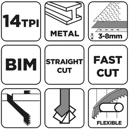 Šabľový pílový kotúč, BIM 152 x 19 x 0,9 mm, 14 TPI od GRAPHITE nájdeš na naravis.sk
