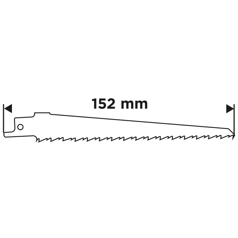 Šabľový pílový kotúč, HCS 152 x 19 x 1,3 mm, 6 TPI od GRAPHITE nájdeš na naravis.sk