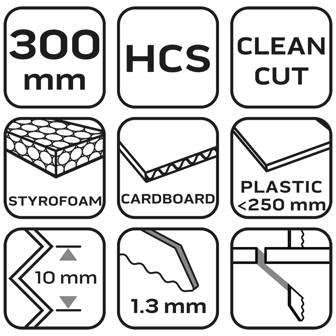Šabľový pílový kotúč na čisté rezanie izolácie, gumy, lepenky 300 mm, HCS od NEO TOOLS nájdeš na naravis.sk