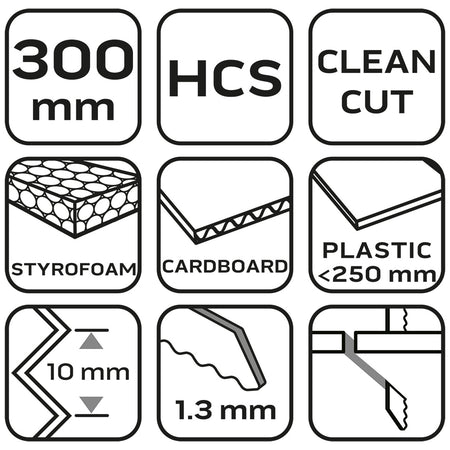 Šabľový pílový kotúč na čisté rezanie izolácie, gumy, lepenky 300 mm, HCS od NEO TOOLS nájdeš na naravis.sk