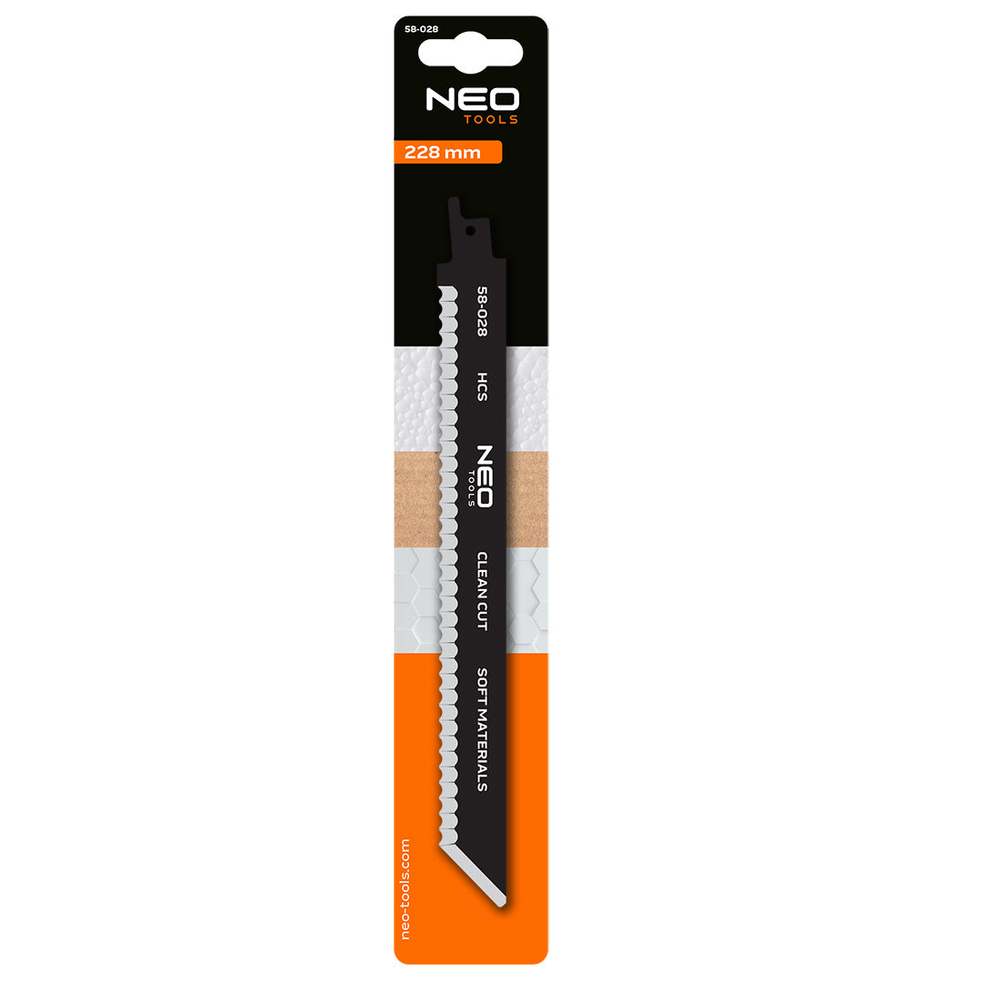 Šabľový pílový kotúč na čisté rezanie izolácie, gumy, lepenky 228 mm, HCS od NEO TOOLS nájdeš na naravis.sk