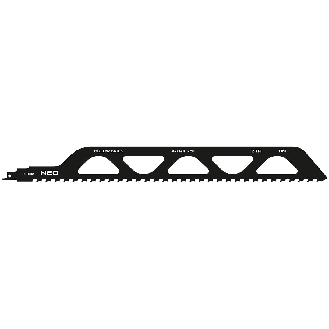 Šabľový pílový list, HM, 455 x 50 x 1,5 mm, 2TPI od NEO TOOLS nájdeš na naravis.sk