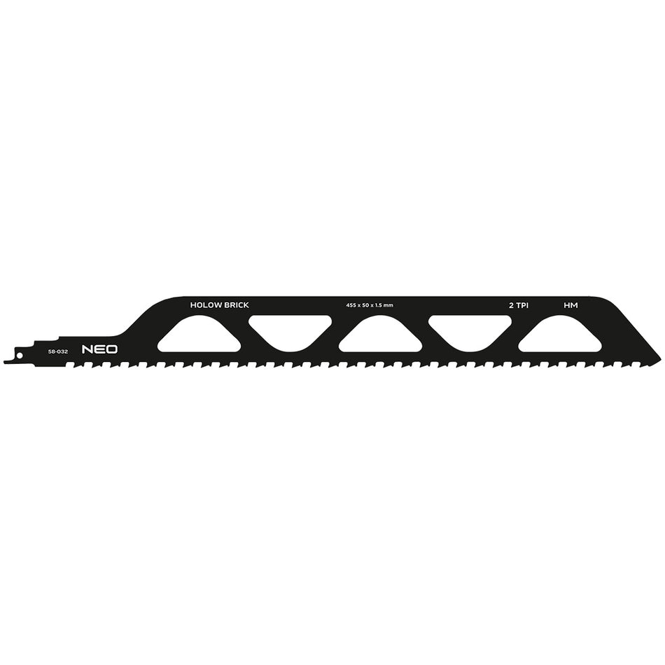 Šabľový pílový list, HM, 455 x 50 x 1,5 mm, 2TPI od NEO TOOLS nájdeš na naravis.sk