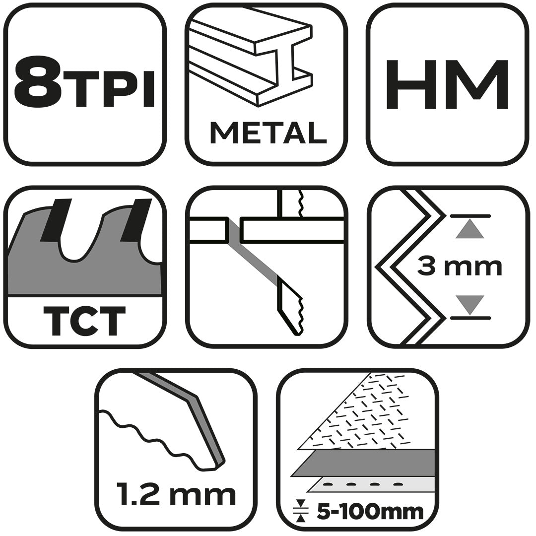 Šabľový pílový kotúč, HM, 152 x 24 x 1,2 mm, 8TPI od NEO TOOLS nájdeš na naravis.sk