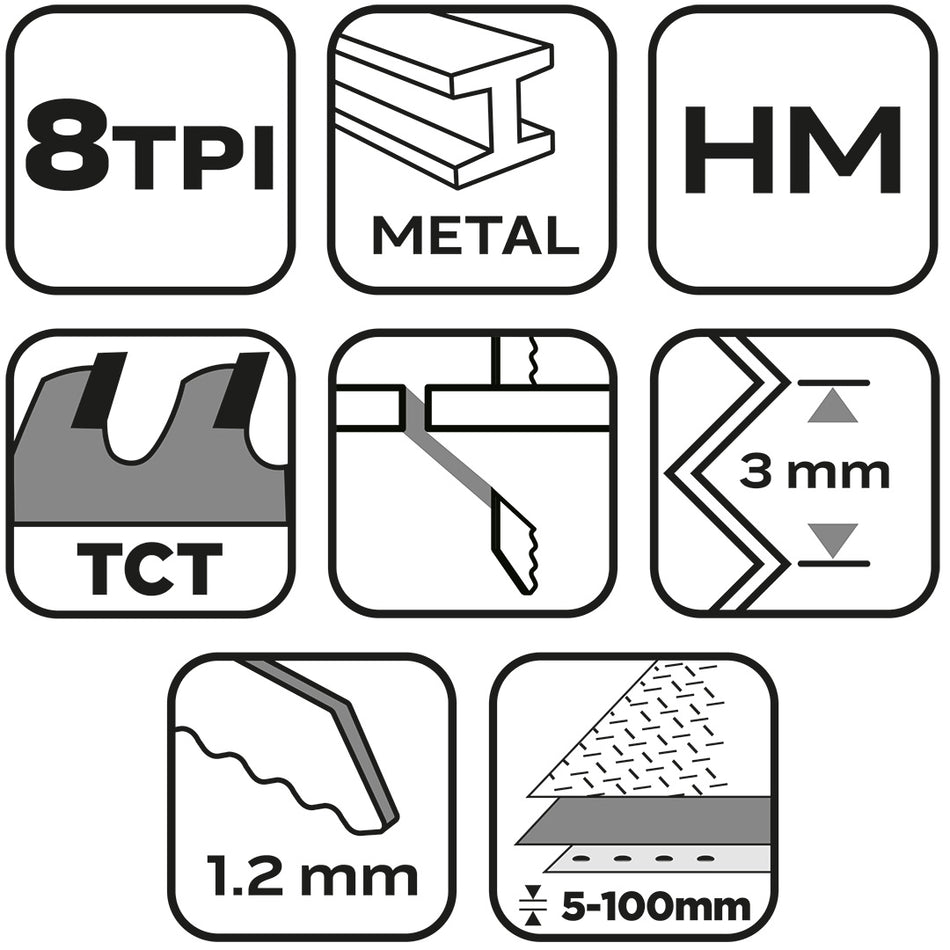 Šabľový pílový kotúč, HM, 152 x 24 x 1,2 mm, 8TPI od NEO TOOLS nájdeš na naravis.sk