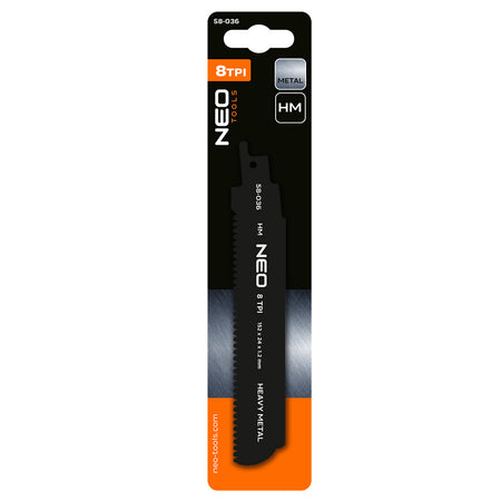Šabľový pílový kotúč, HM, 152 x 24 x 1,2 mm, 8TPI od NEO TOOLS nájdeš na naravis.sk