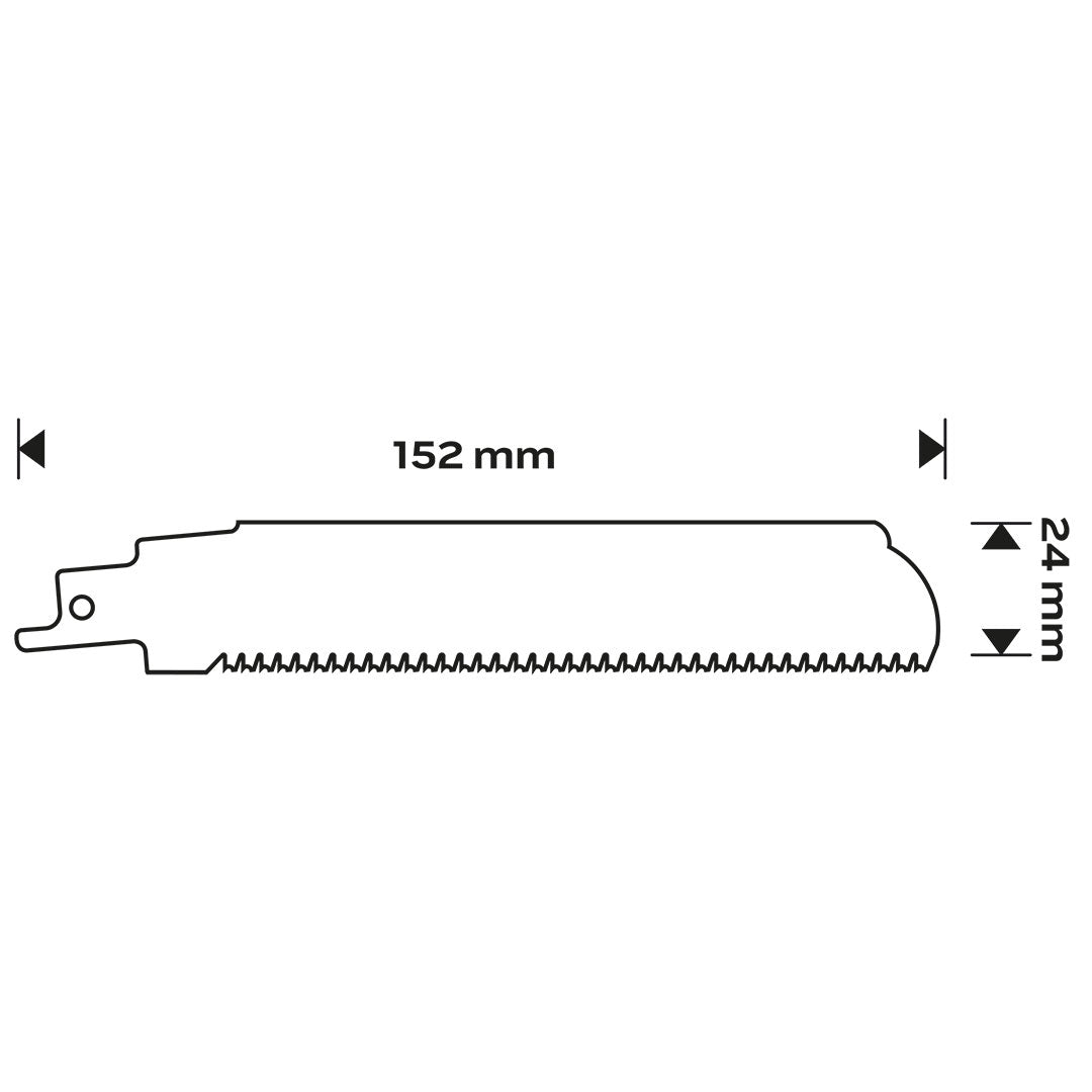 Šabľový pílový kotúč, HM, 152 x 24 x 1,2 mm, 8TPI od NEO TOOLS nájdeš na naravis.sk