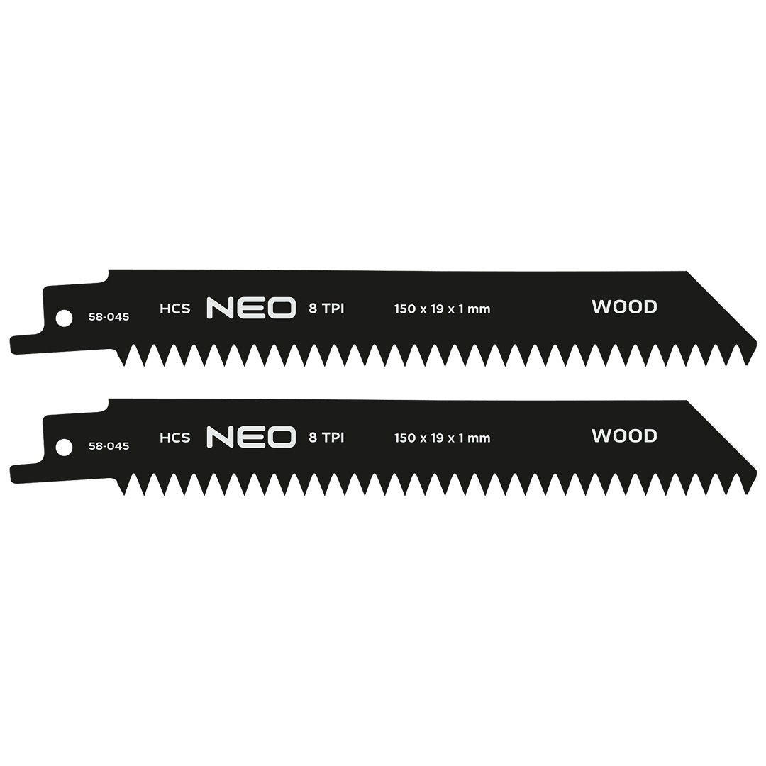 Šabľový pílový kotúč, HCS, 152 x 19 x 1 mm, 8TPI, cpl. 2 ks. od NEO TOOLS nájdeš na naravis.sk