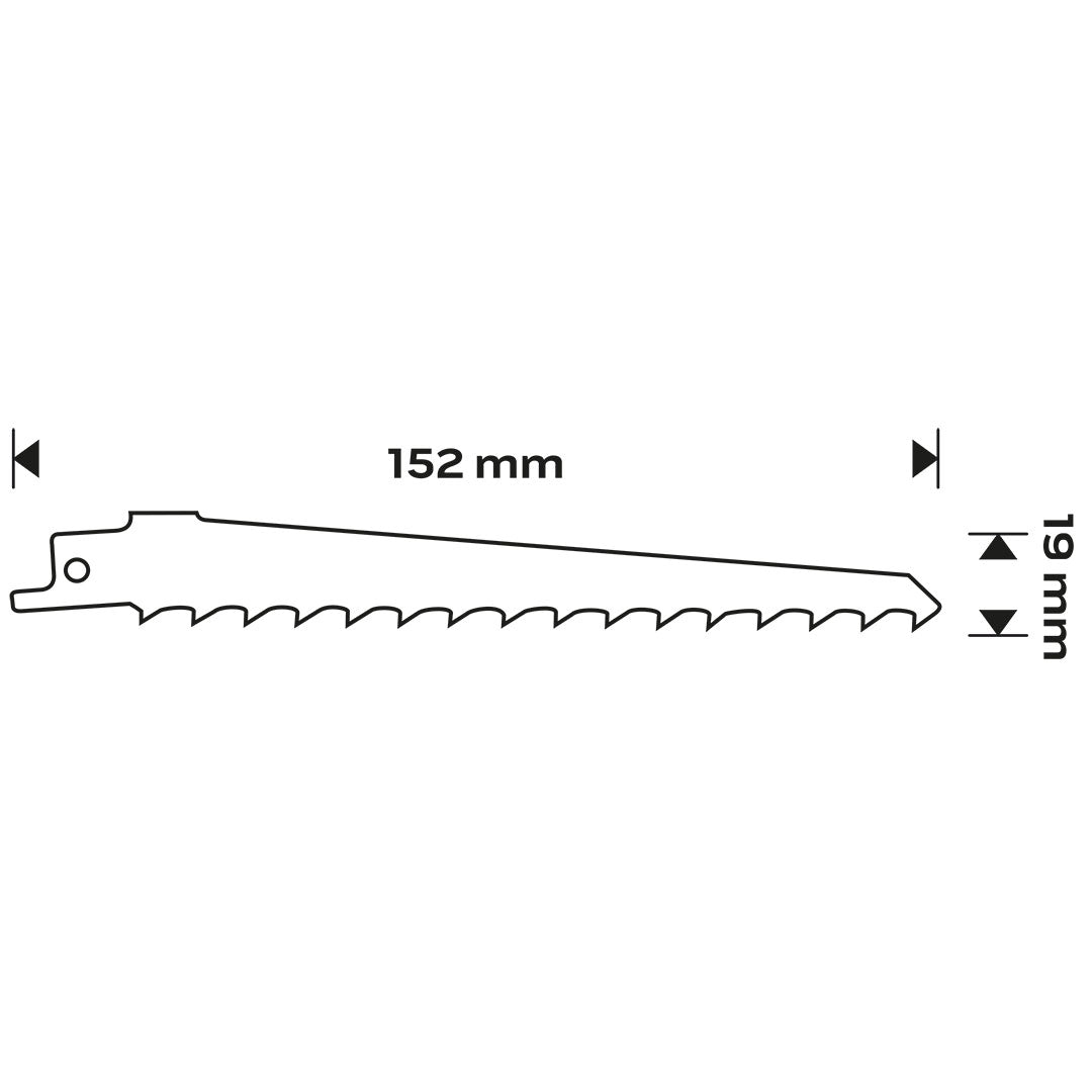 Šabľový pílový kotúč, HCS, 152 x 19 x 1 mm, 8TPI, cpl. 2 ks. od NEO TOOLS nájdeš na naravis.sk
