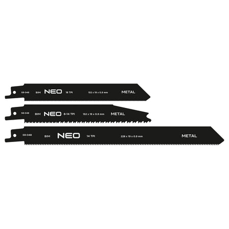 Šabľové pílové listy, BIM, sada 3 ks. od NEO TOOLS nájdeš na naravis.sk