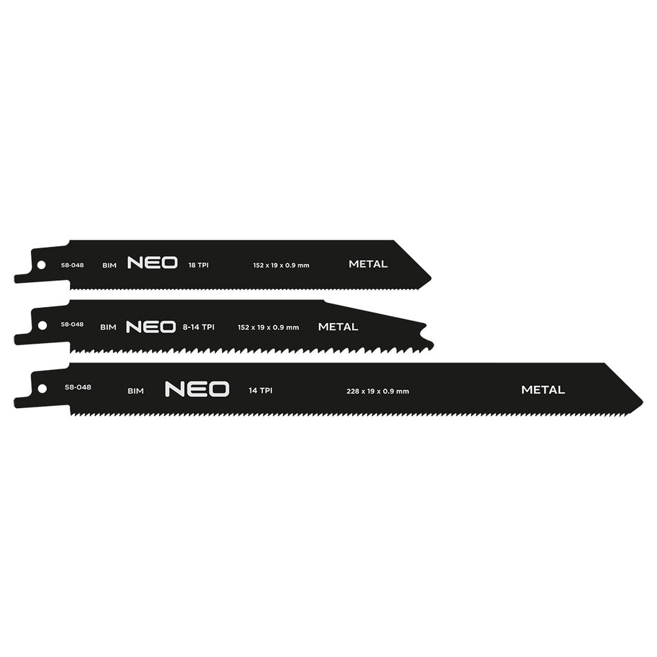 Šabľové pílové listy, BIM, sada 3 ks. od NEO TOOLS nájdeš na naravis.sk