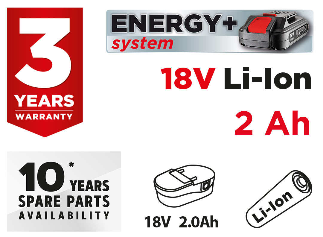 Akumulátor Energy+ 18V, Li-Ion 2,0 Ah od GRAPHITE nájdeš na naravis.sk