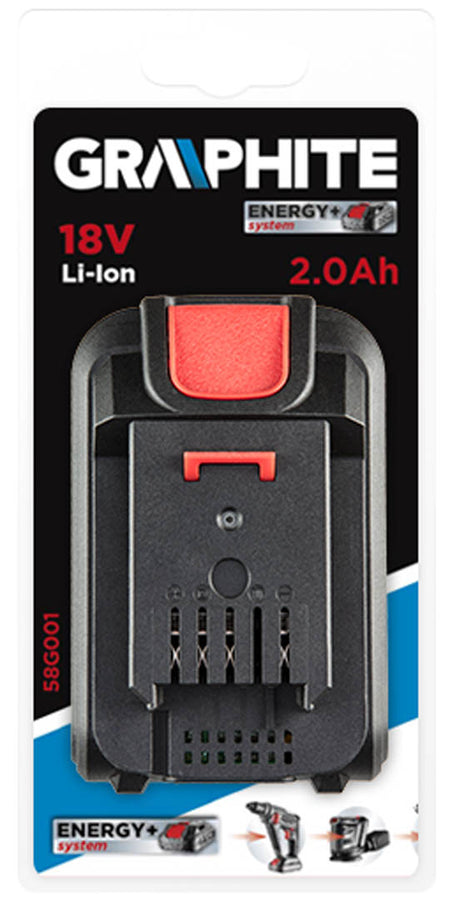 Akumulátor Energy+ 18V, Li-Ion 2,0 Ah od GRAPHITE nájdeš na naravis.sk