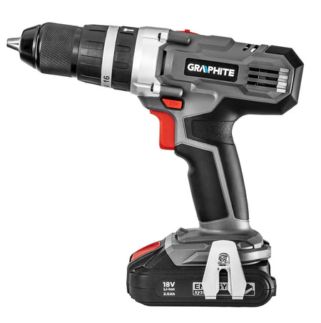 Akumulátorový vŕtací skrutkovač s príklepom Energy+ 18 V, Li-Ion, bez akumulátora od GRAPHITE nájdeš na naravis.sk