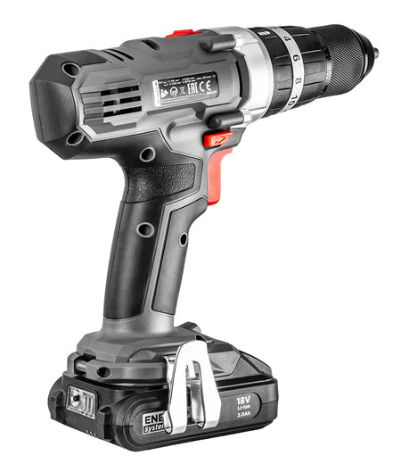 Akumulátorový vŕtací skrutkovač s príklepom Energy+ 18 V, Li-Ion, bez akumulátora od GRAPHITE nájdeš na naravis.sk