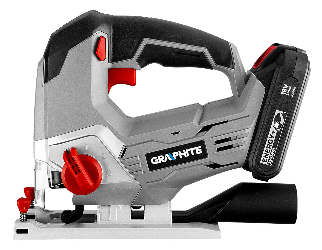 Akumulátorová priamočiara píla Energy+ 18 V, Li-Ion, bez akumulátora od GRAPHITE nájdeš na naravis.sk