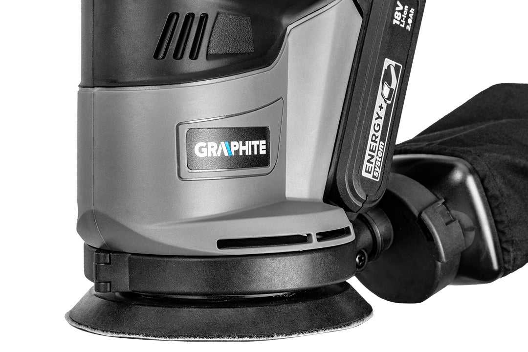 Excentrická brúska Energy+ 18 V, Li-Ion, pätka 125 mm, bez akumulátora od GRAPHITE nájdeš na naravis.sk