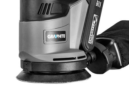 Excentrická brúska Energy+ 18 V, Li-Ion, pätka 125 mm, bez akumulátora od GRAPHITE nájdeš na naravis.sk