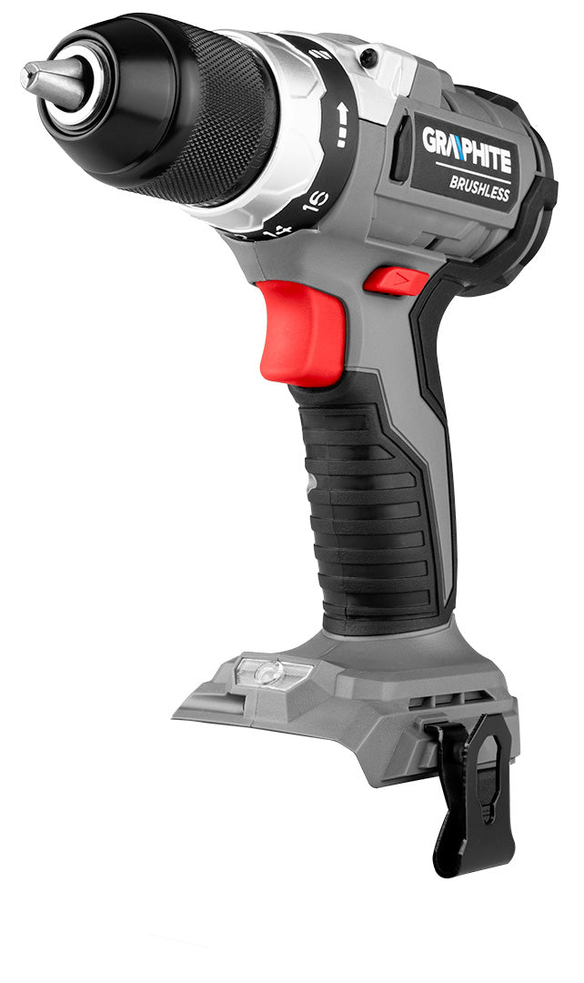 Akumulátorový vŕtací skrutkovač bezkefkový Energy+ 18V, Li-Ion, 13 mm, bez akumulátora od GRAPHITE nájdeš na naravis.sk