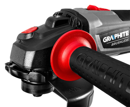 Akumulátorová bezkefková uhlová brúska Energy+ 18V, Li-Ion, kotúč 125mm, bez akumulátora od GRAPHITE nájdeš na naravis.sk