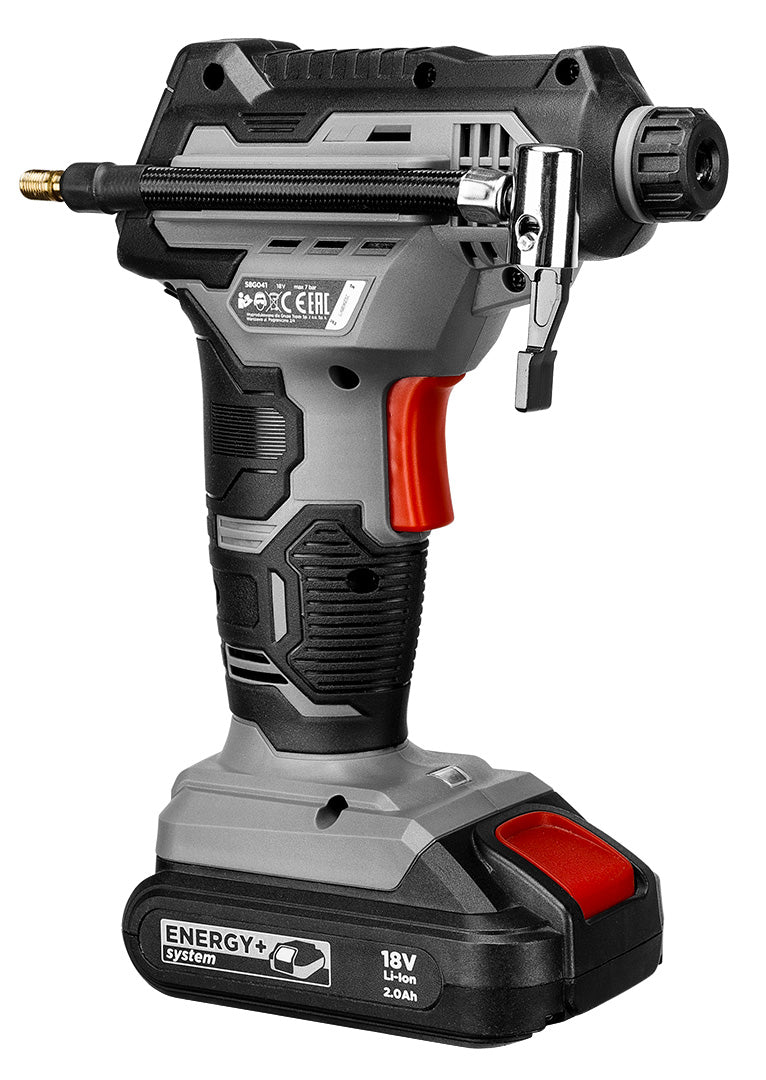 Akumulátorový kompresor Energy+ 18 V, LCD displej, bez batérie od GRAPHITE nájdeš na naravis.sk