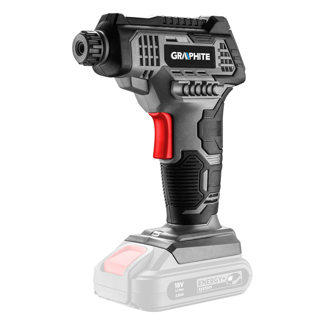 Akumulátorový kompresor Energy+ 18 V, LCD displej, bez batérie od GRAPHITE nájdeš na naravis.sk