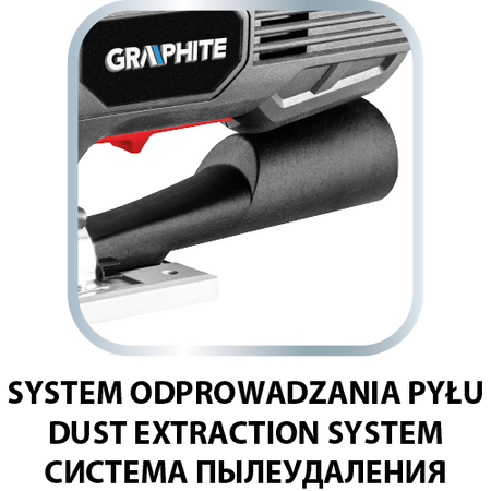 Skicovacia píla 600 W, počet zdvihov 800-3000 ot/min, s držiakom tela od GRAPHITE nájdeš na naravis.sk