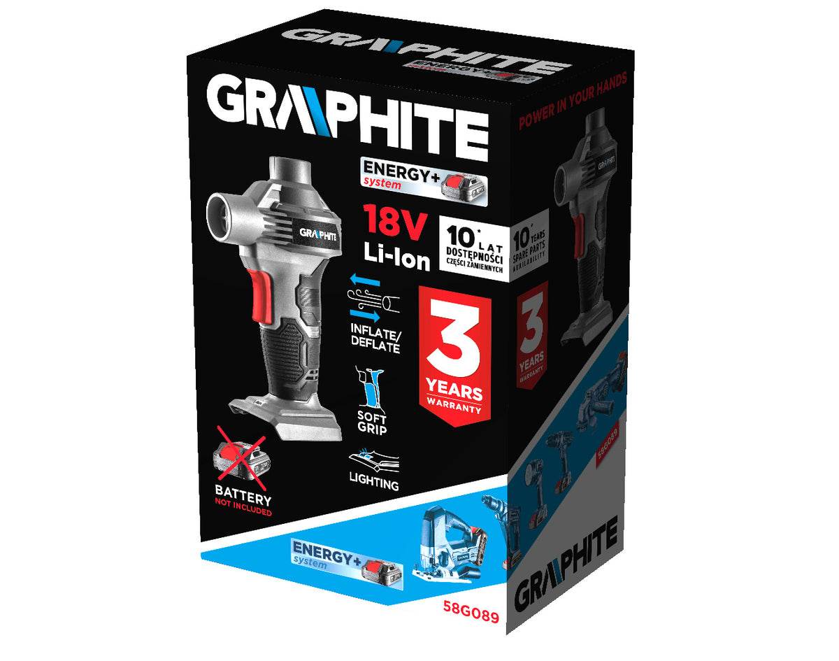 Energy+ 18V, Li-Ion akumulátorové čerpadlo, bez akumulátora od GRAPHITE nájdeš na naravis.sk
