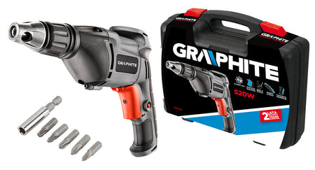 Elektrický skrutkovač 520W, otáčky 0 - 4.500 min-1, BMC od GRAPHITE nájdeš na naravis.sk