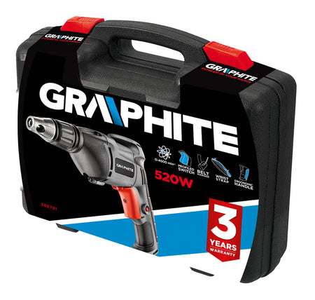 Elektrický skrutkovač 520W, otáčky 0 - 4.500 min-1, BMC od GRAPHITE nájdeš na naravis.sk
