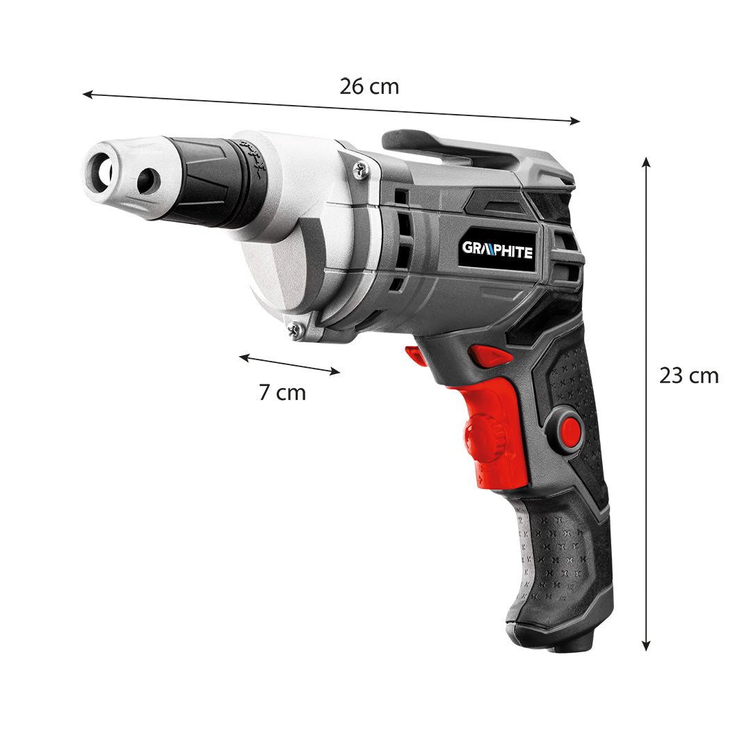 Vŕtačka/prístroj 520W, otáčky 0-4200 min-1, kufor od GRAPHITE nájdeš na naravis.sk
