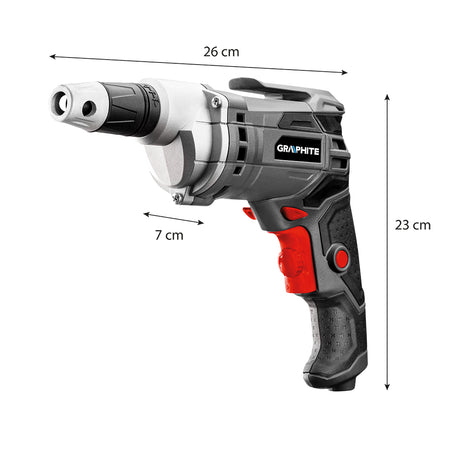 Vŕtačka/prístroj 520W, otáčky 0-4200 min-1, kufor od GRAPHITE nájdeš na naravis.sk