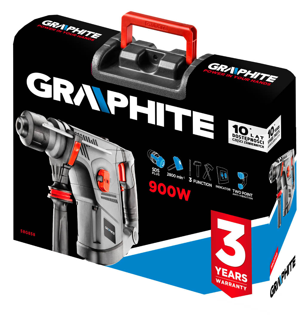 Kladivo vŕtacie SDS + 900W, BMC od GRAPHITE nájdeš na naravis.sk