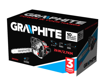 Reťazová píla 2kW (2.7HP, vodiaca lišta 18" od GRAPHITE nájdeš na naravis.sk