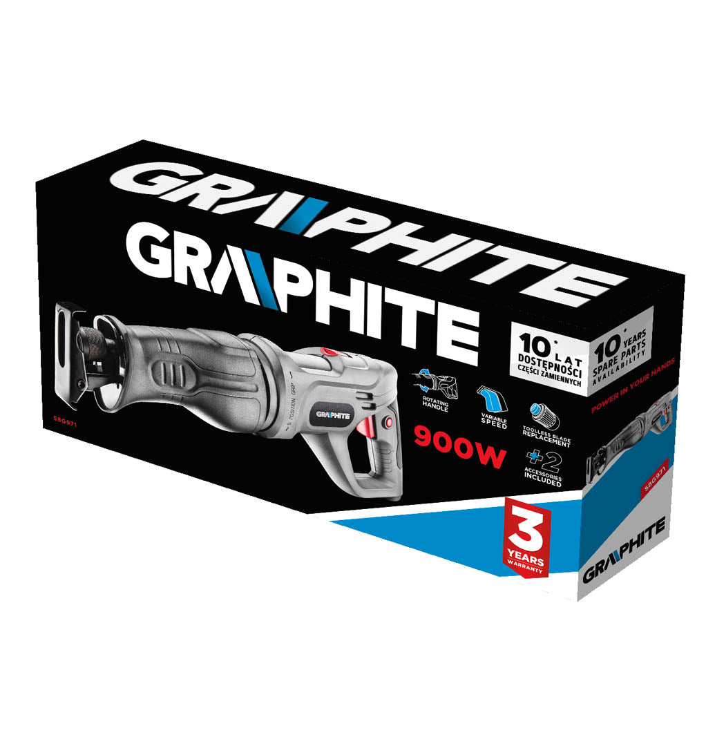 Chvostová píla 900 W, zdvih 20 mm od GRAPHITE nájdeš na naravis.sk