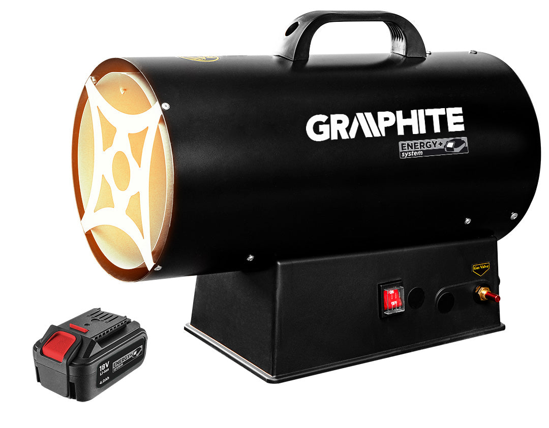 Plynový ohrievač 30kW, 18V batériová verzia, bez batérie od GRAPHITE nájdeš na naravis.sk