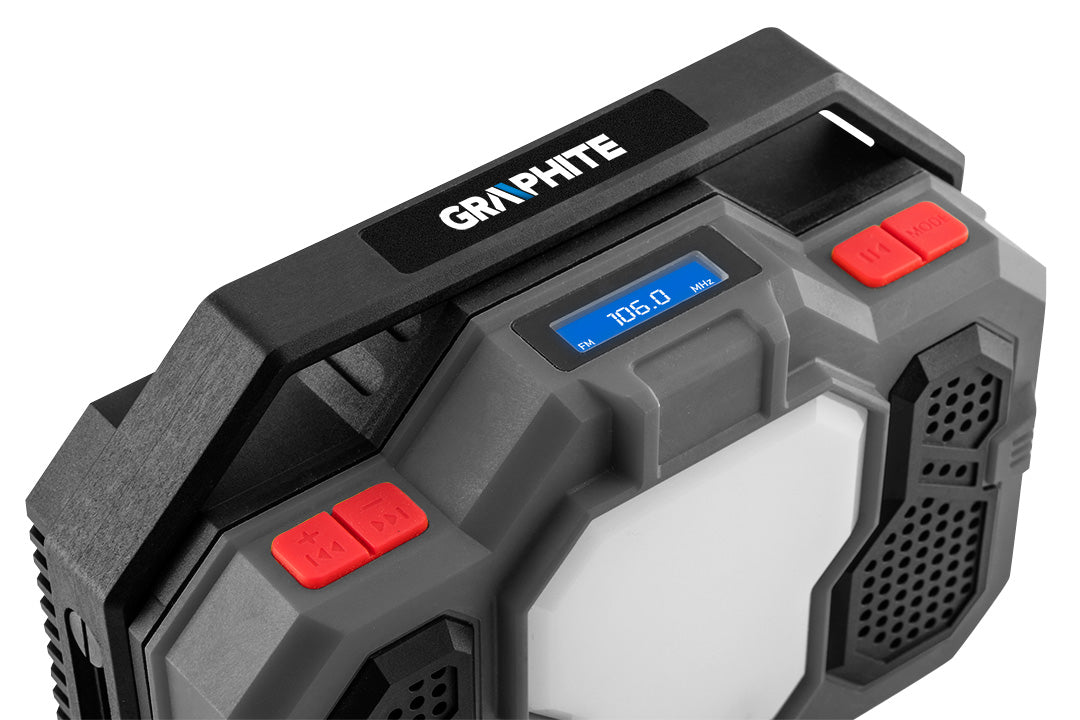 Energy+ 18V akumulátorové rádio, Li-on od GRAPHITE nájdeš na naravis.sk