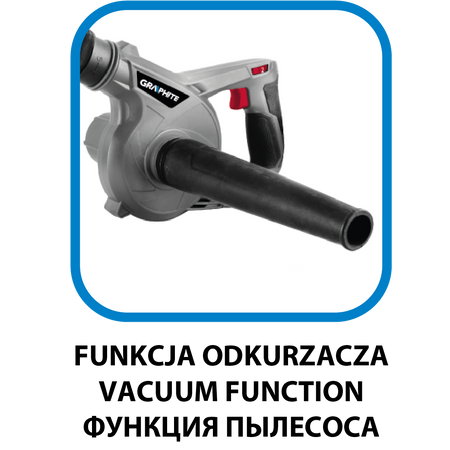Malý záhradný a dielenský fúkač Energy+ 18 V bez batérie od GRAPHITE nájdeš na naravis.sk
