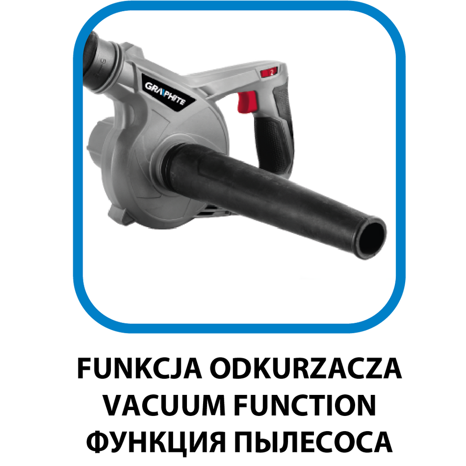 Malý záhradný a dielenský fúkač Energy+ 18 V bez batérie od GRAPHITE nájdeš na naravis.sk