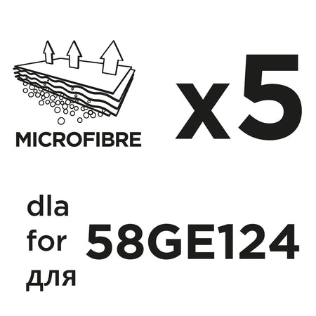 Vrecká do vysávača z mikrovlákna 58GE124 5 ks od GRAPHITE nájdeš na naravis.sk