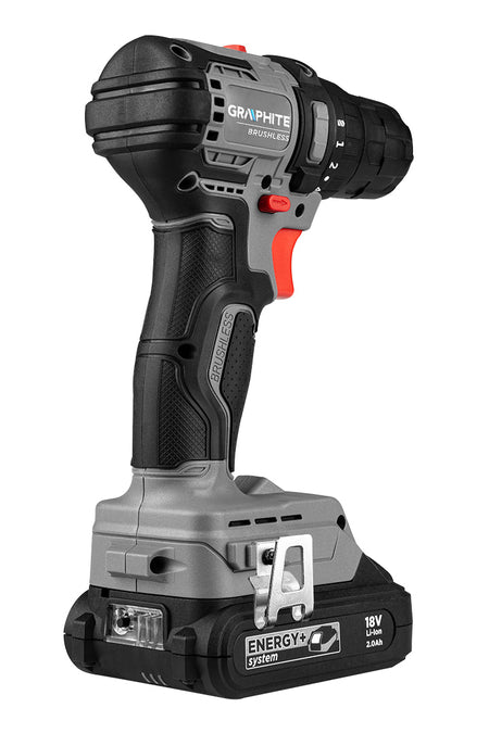 18V bezkartáčový vŕtací skrutkovač, 10mm skľučovadlo, kompaktný, Energy+, bez akumulátora od GRAPHITE nájdeš na naravis.sk