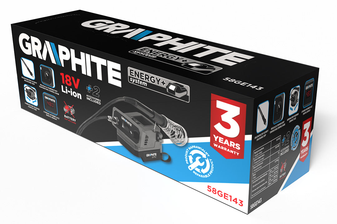 Spájkovacia stanica Energy+ 18V, bez batérie od GRAPHITE nájdeš na naravis.sk