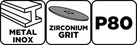 Zirkónový lamelový kotúč 115 x 22,2 mm, P80 od GRAPHITE nájdeš na naravis.sk