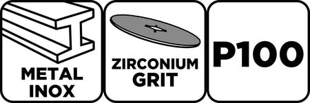 Zirkónový lamelový kotúč 115 x 22,2 mm, P100 od GRAPHITE nájdeš na naravis.sk