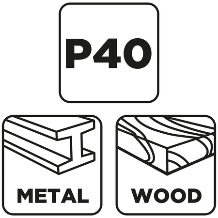 Klapkové koleso 125 x 22,2 mm, P40 od GRAPHITE nájdeš na naravis.sk